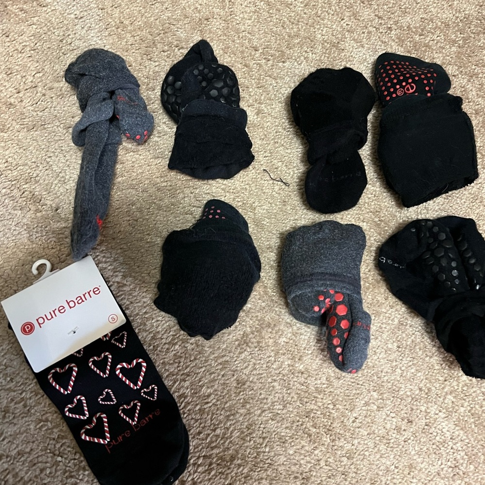 PURE BARRE socks.  8 pair
